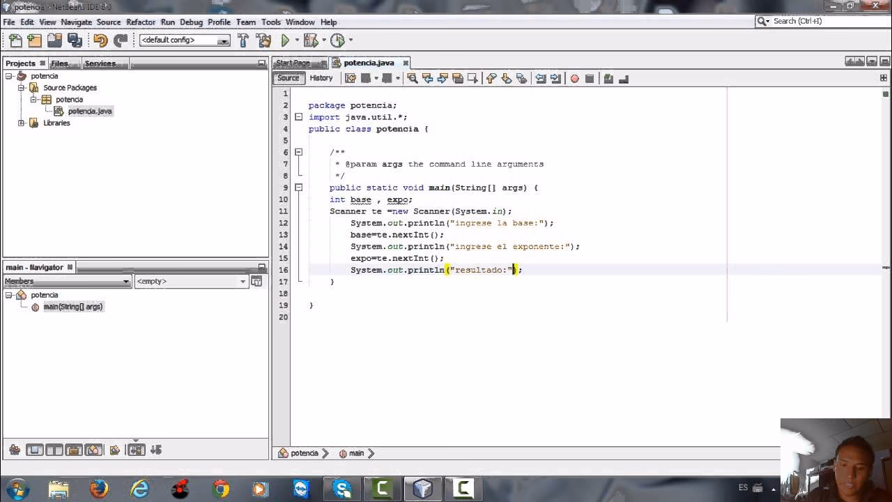 ¿Cómo calcular la potencia de en Java?