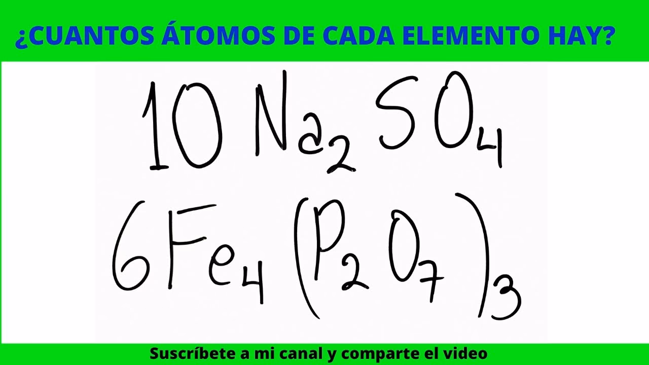 ¿Cómo se calcula el número de átomos de hidrógeno?