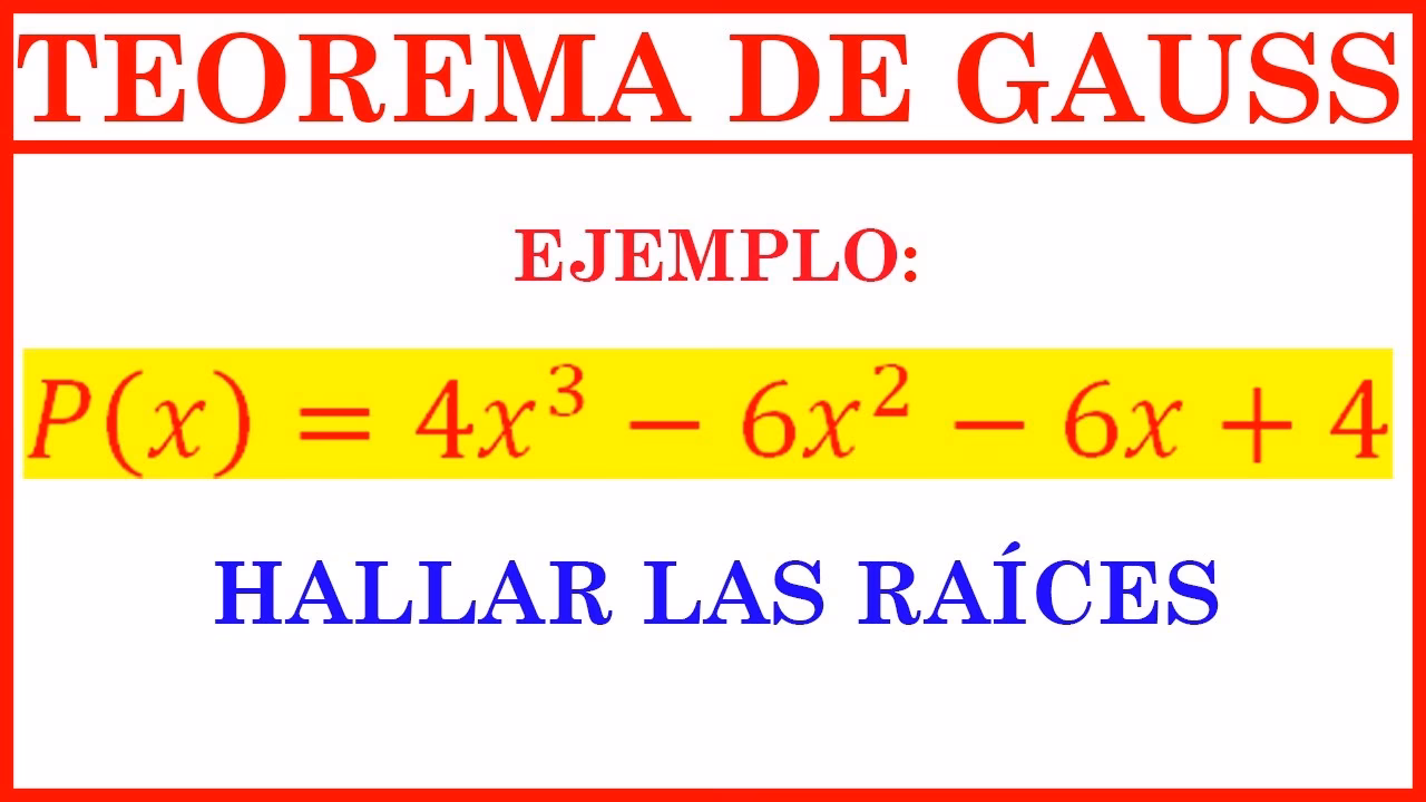 ¿Cómo se usa la fórmula de Gauss?