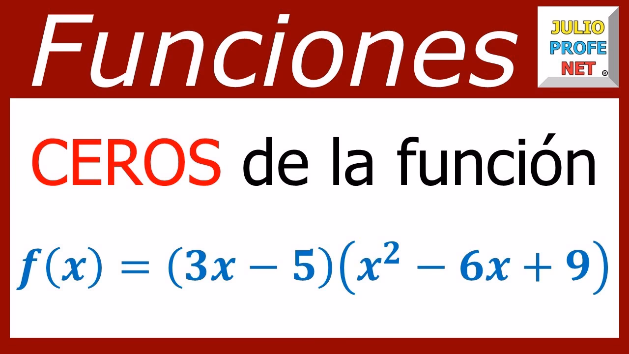 ¿Cómo saber si es cero o raíz?