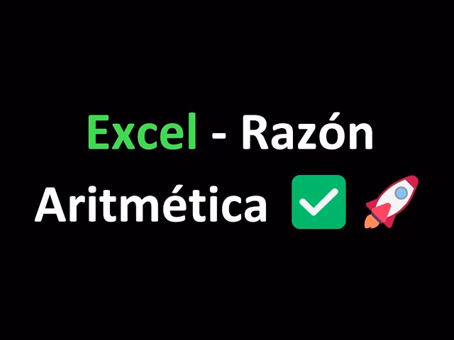¿Cómo puedo calcular la razón en Excel?