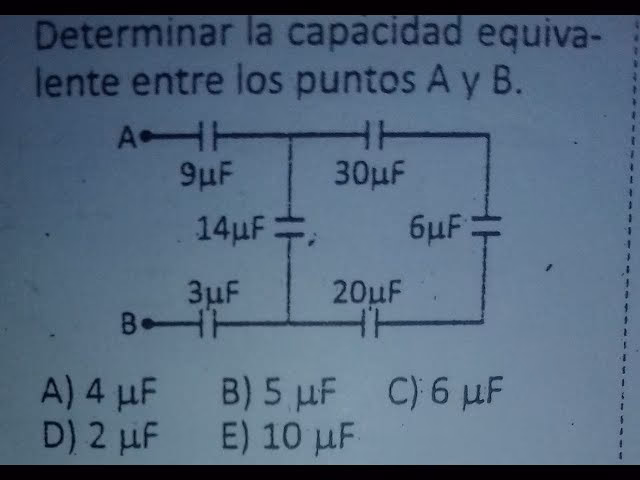 ¿Cómo calcular el capacitor equivalente?
