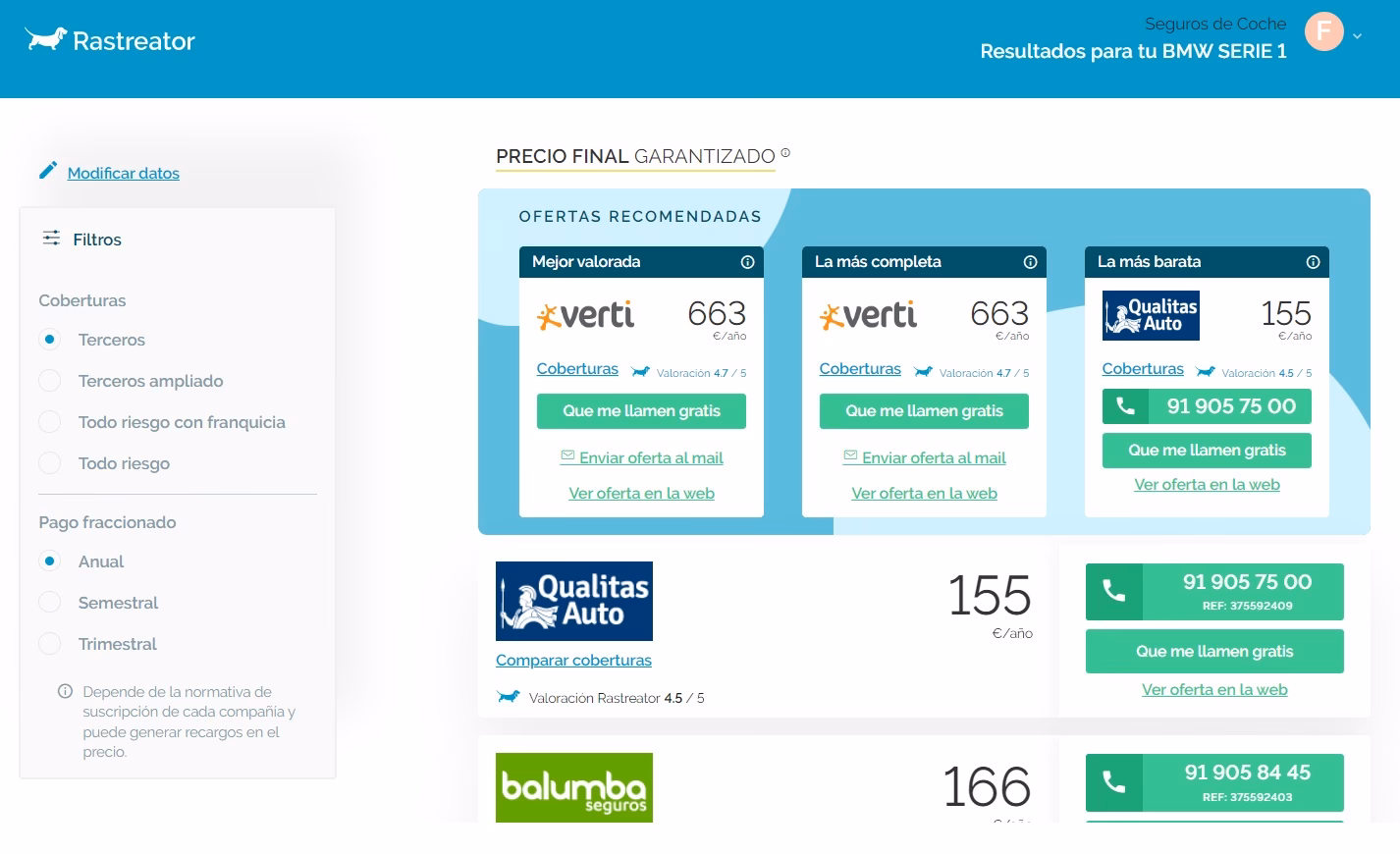¿Cómo calcular el importe del seguro?