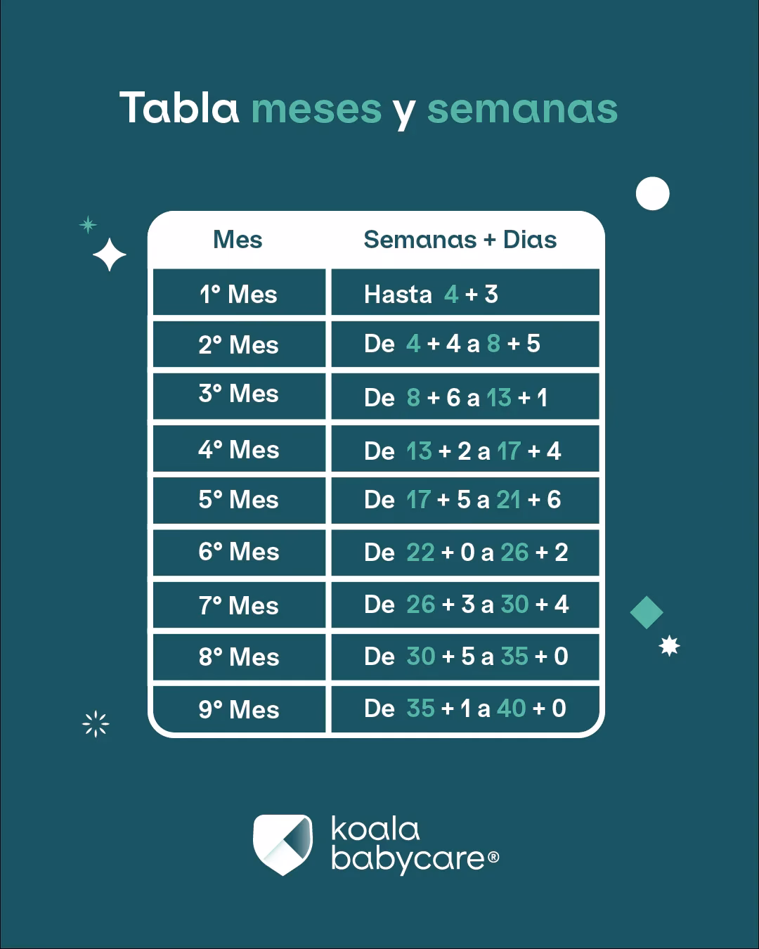 ¿Cómo se cuentan las semanas por mes?