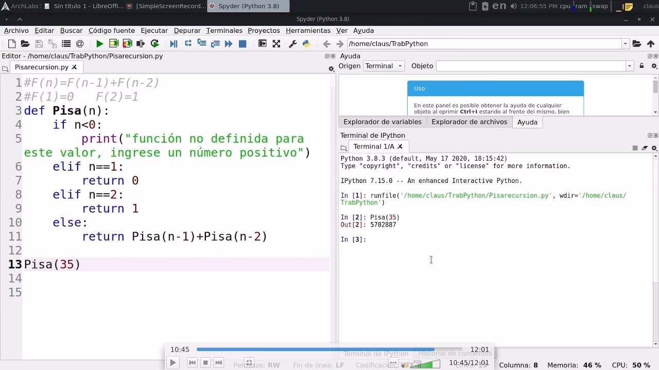 ¿Cómo hacer una serie en Python?