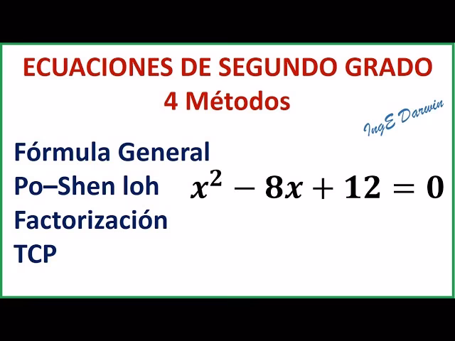 ¿Cuántas soluciones tiene una ecuación de 2do grado?