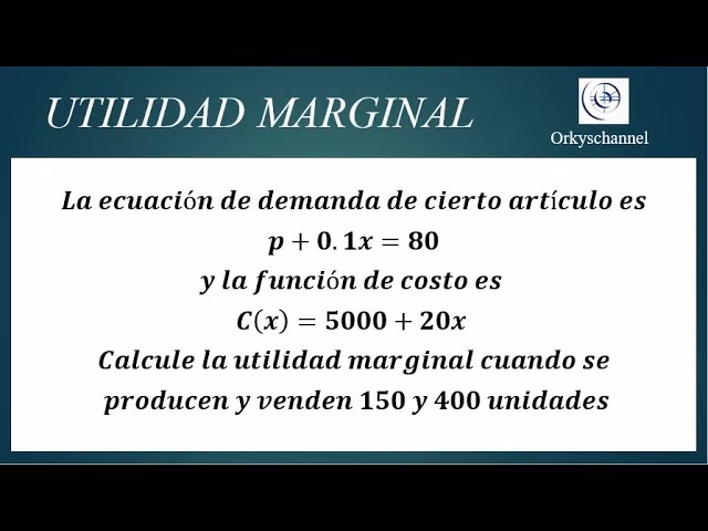 ¿Cómo calcular la ganancia marginal?