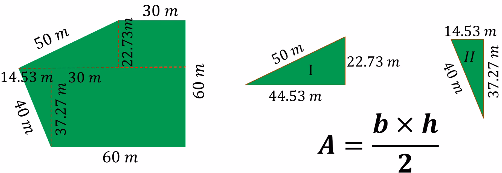 ¿Cómo calcular los metros cuadrados en un lote irregular?