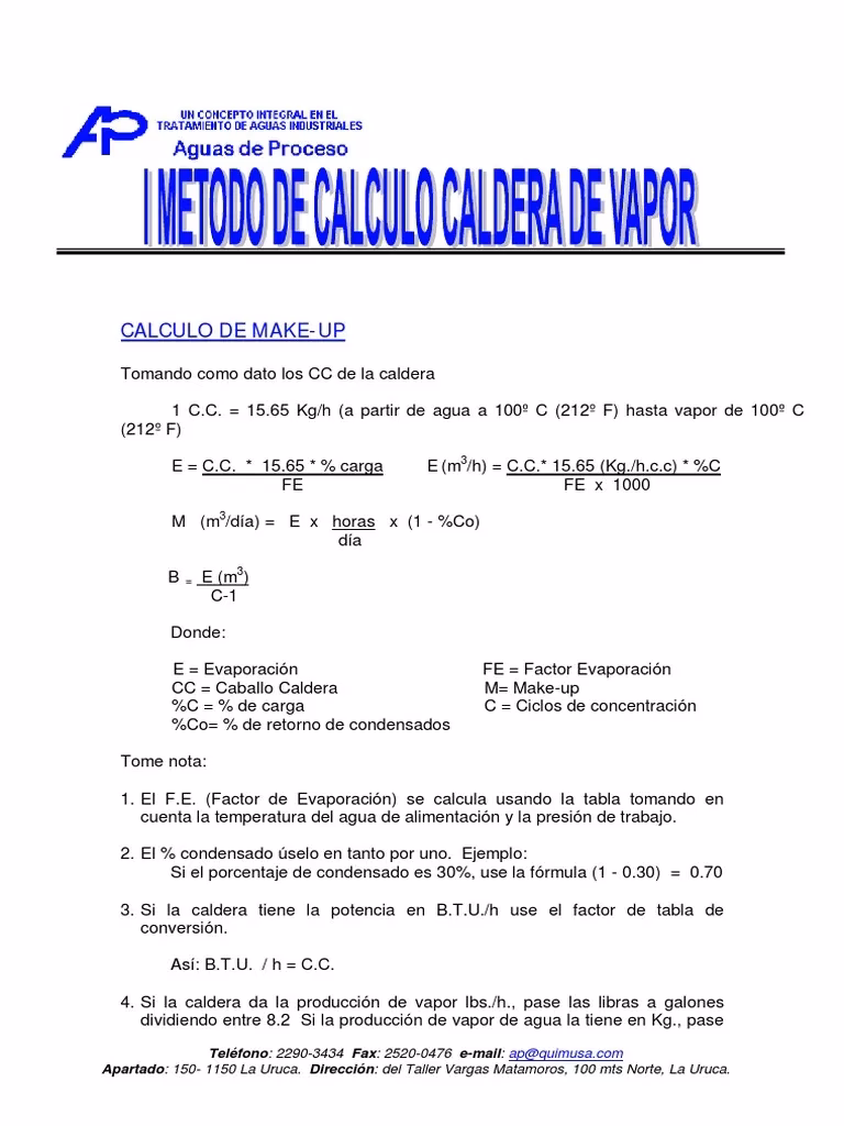 ¿Cómo calcular el tamaño de una caldera?