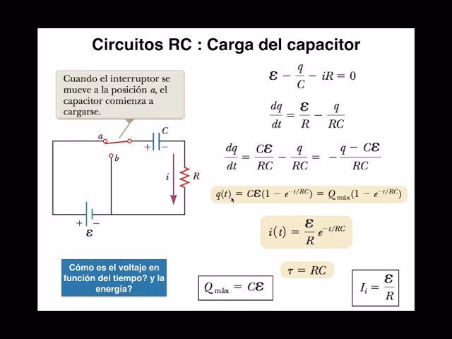 ¿Cómo determinar la carga de un condensador?