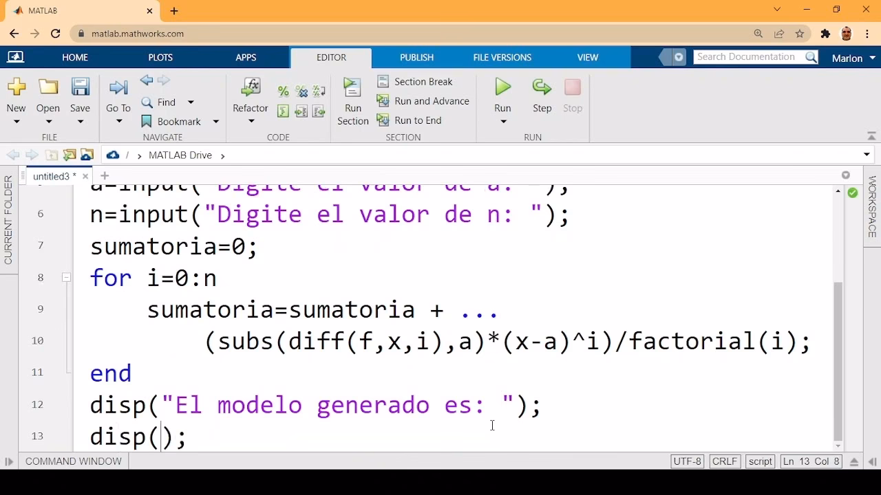 ¿Cómo se cuenta el tiempo en Matlab?