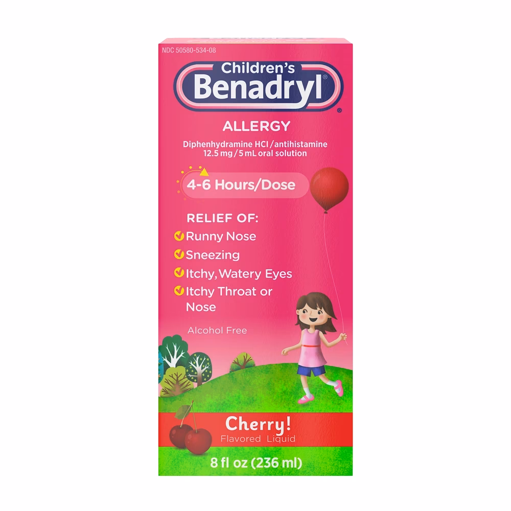 ¿Cómo se calcula la difenhidramina en niños?