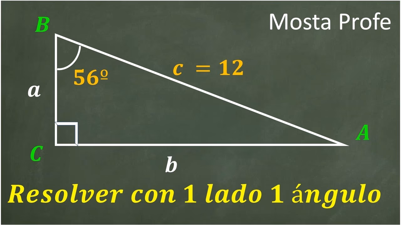 ¿Cuál es la fórmula para un triángulo rectángulo?