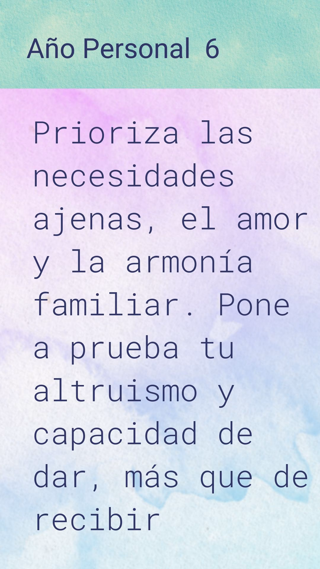 ¿Cómo puedo sacar mi año personal?