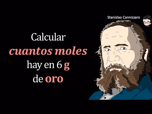 ¿Cómo calcular la masa molar del oro?