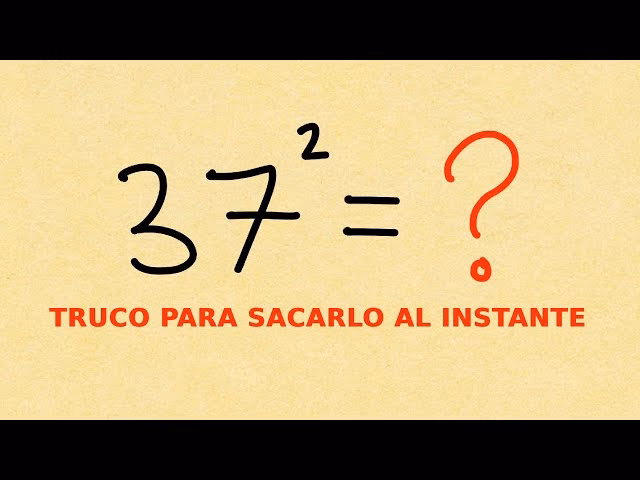 ¿Cómo se calcula un número elevado a 2?