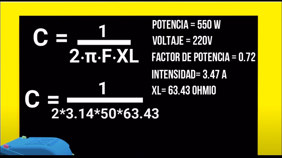 ¿Cómo calcular el valor de un condensador trifásico?