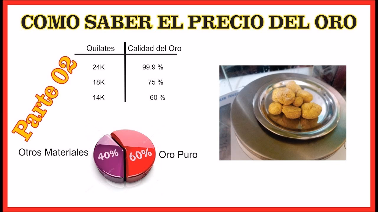 ¿Cómo calcular el valor de una pieza de oro?