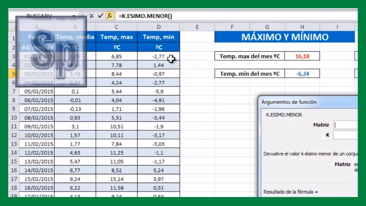 ¿Cómo sacar valores máximos y mínimos en Excel?