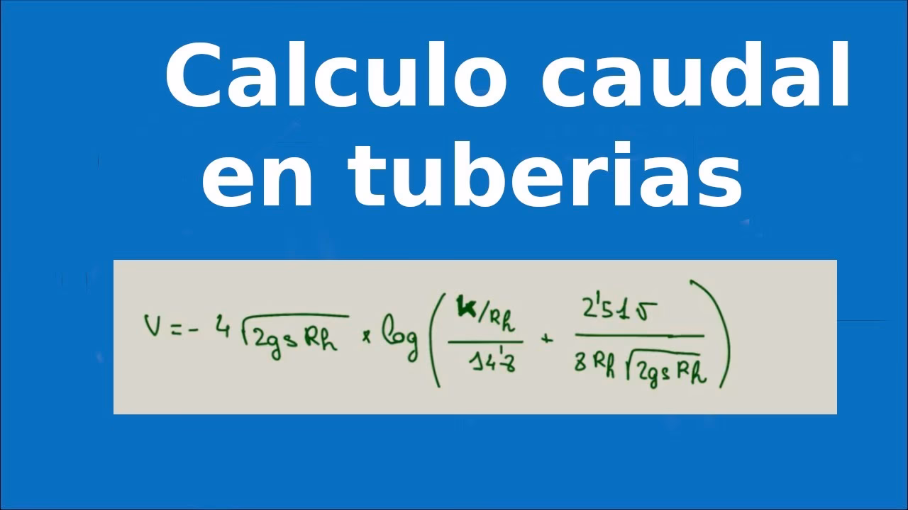 ¿Cómo calcular la velocidad de la tubería?