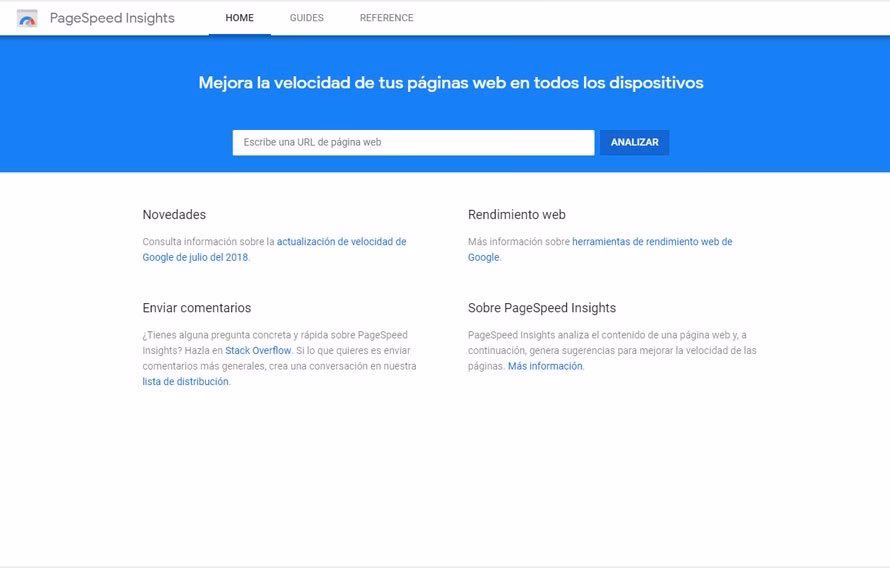 ¿Cómo puedo saber la velocidad de carga de mi sitio web?