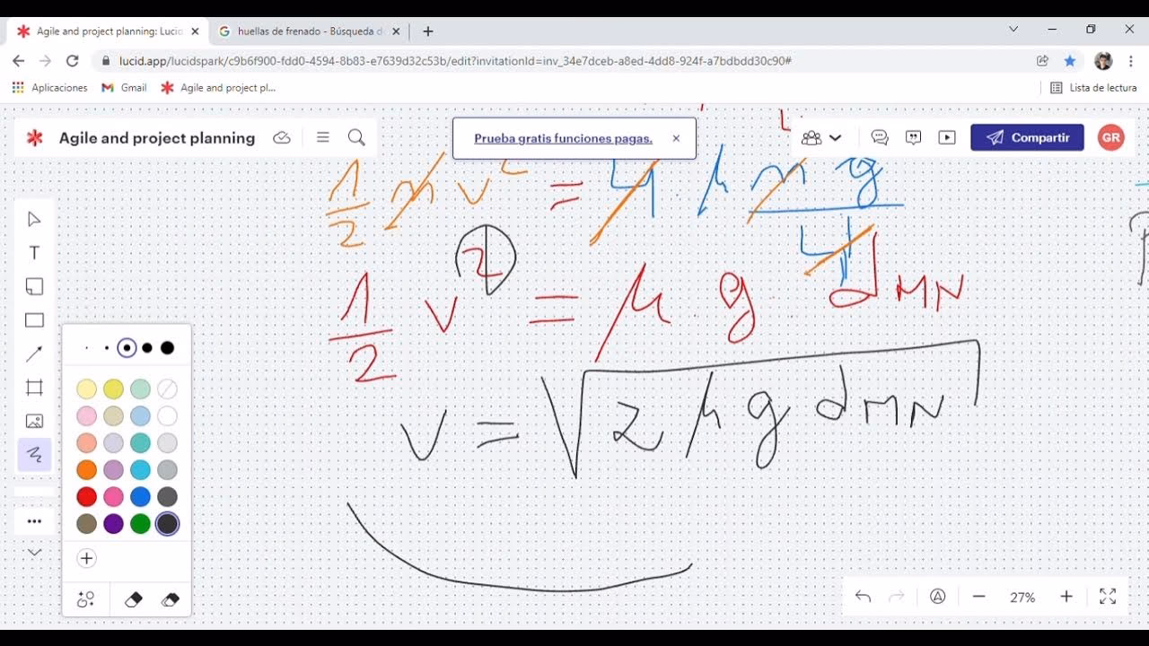 ¿Cómo calcular la velocidad de un vehículo por la huella de frenado?