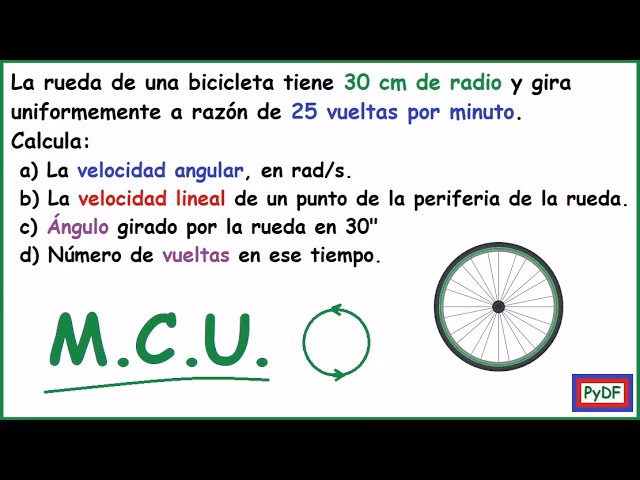 ¿Cuál es la fórmula para determinar la velocidad angular?