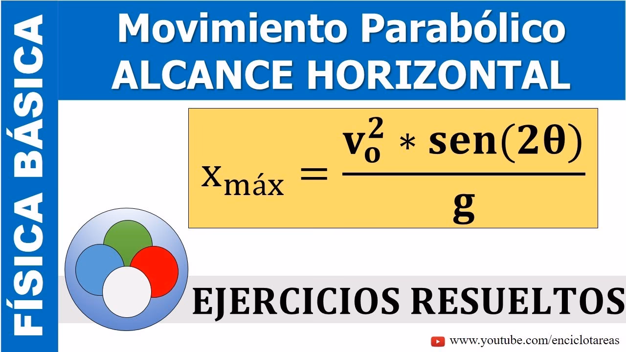 ¿Cómo calcular el alcance horizontal de un proyectil?