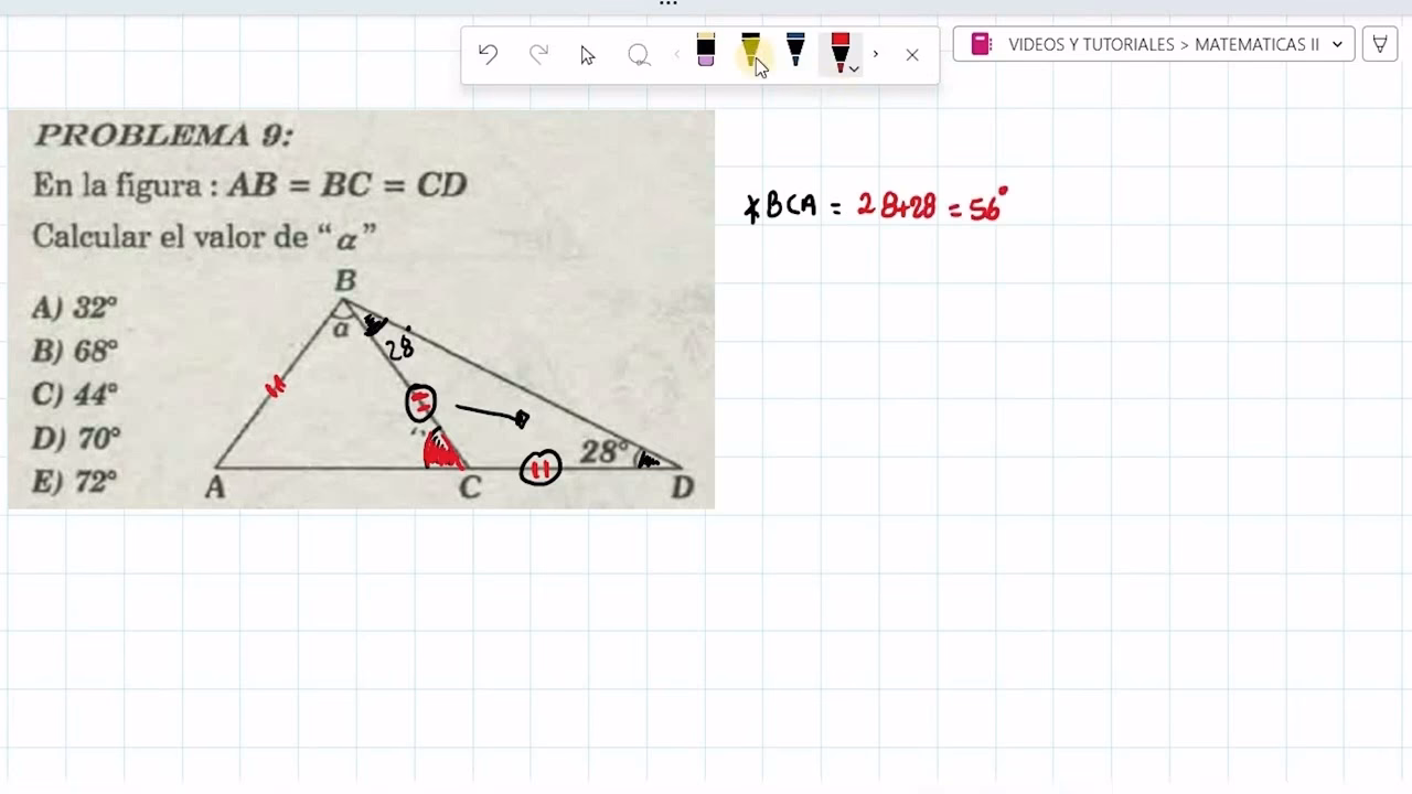 ¿Cómo se calcula el ángulo alfa en un triángulo?