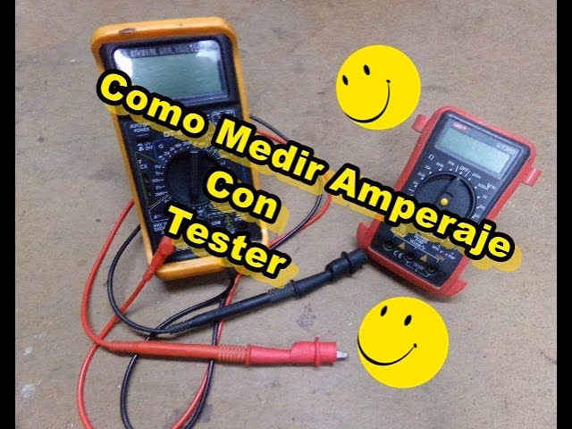 ¿Cómo medir el amperaje en AC?