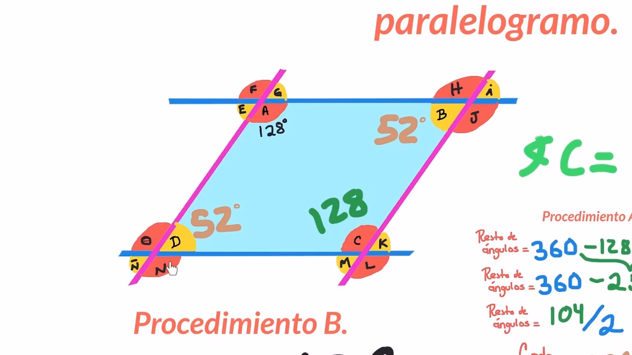¿Cuál es la fórmula para resolver ángulos interiores?