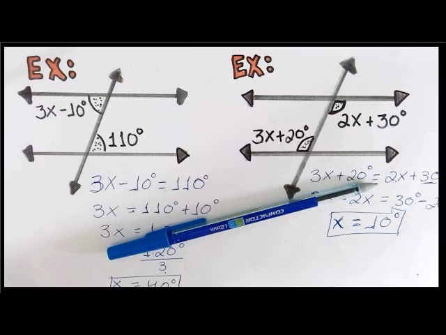 ¿Cómo sacar ángulos alternos internos?