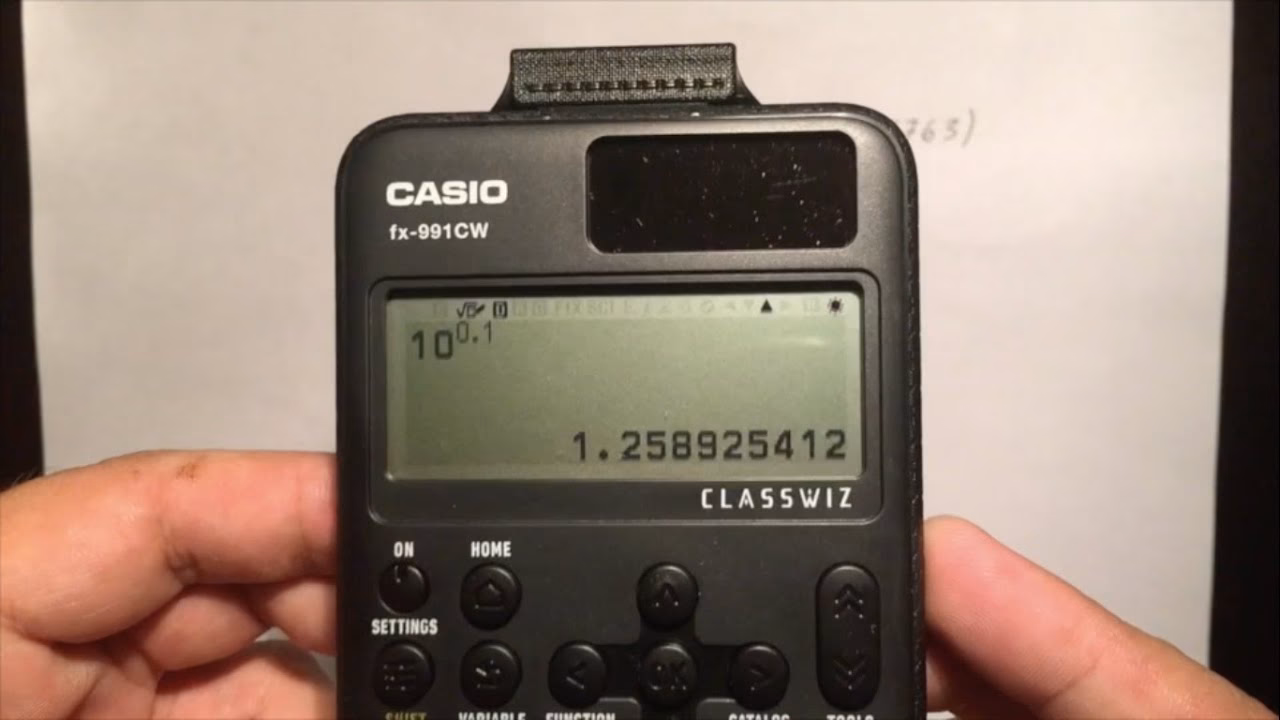 ¿Cómo se pone un antilogaritmo en una calculadora?