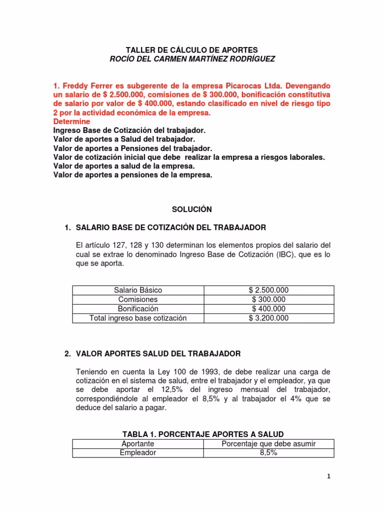 ¿Cuál es el tope máximo de aportes a la seguridad social?