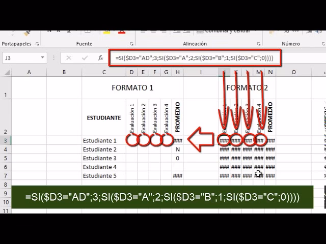 ¿Cómo se califica por letras?
