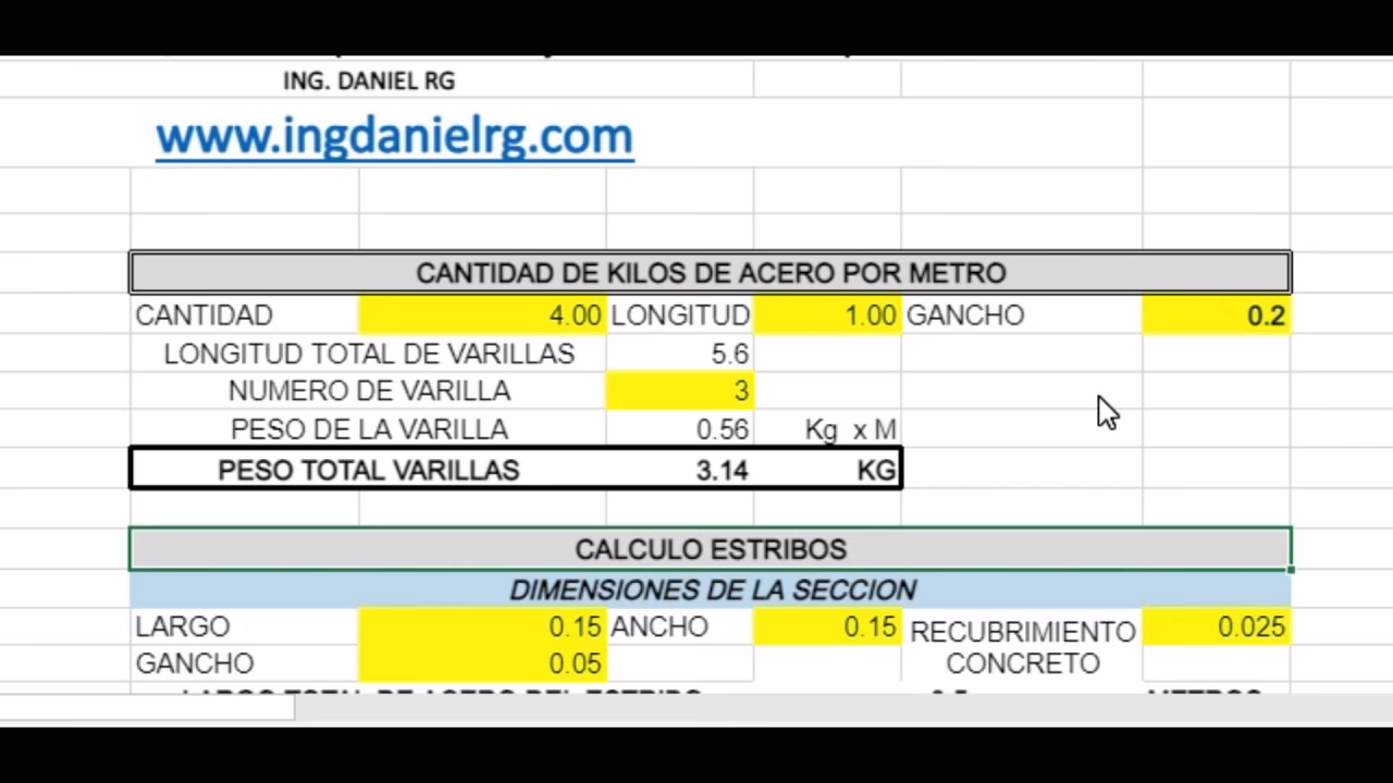¿Cómo calcular múltiples estribos?