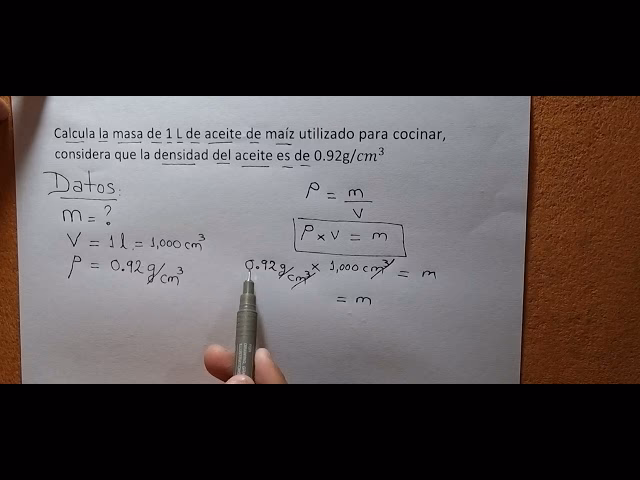 ¿Cuánto es 1 cc de aceite?