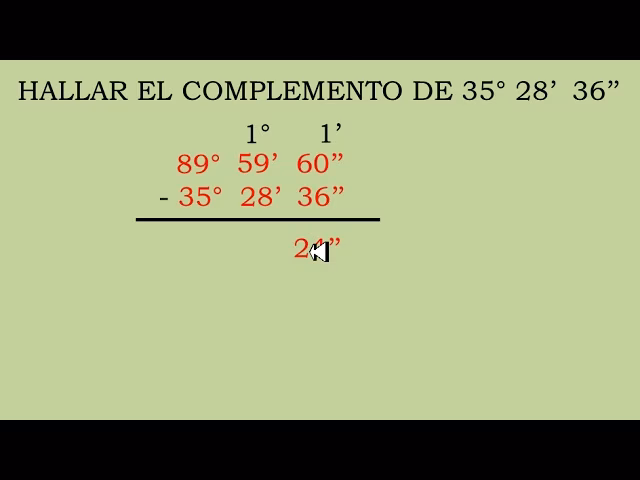 ¿Cómo calcular un complemento?