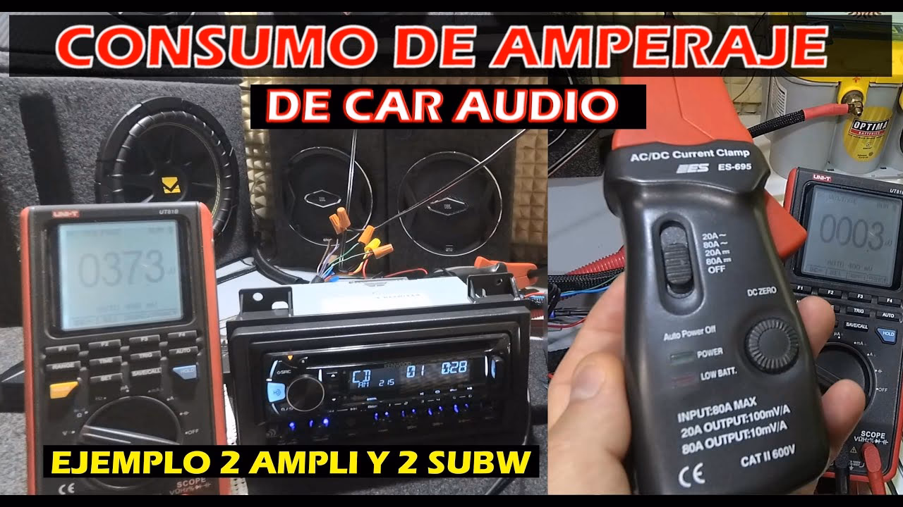 ¿Cómo saber cuánta corriente consume un amplificador?