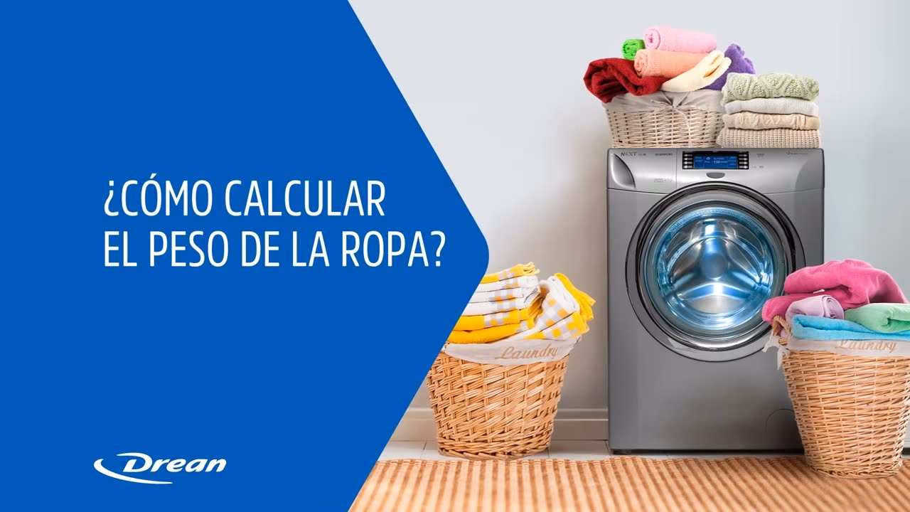 ¿Cómo calcular el peso de la ropa en la lavadora?