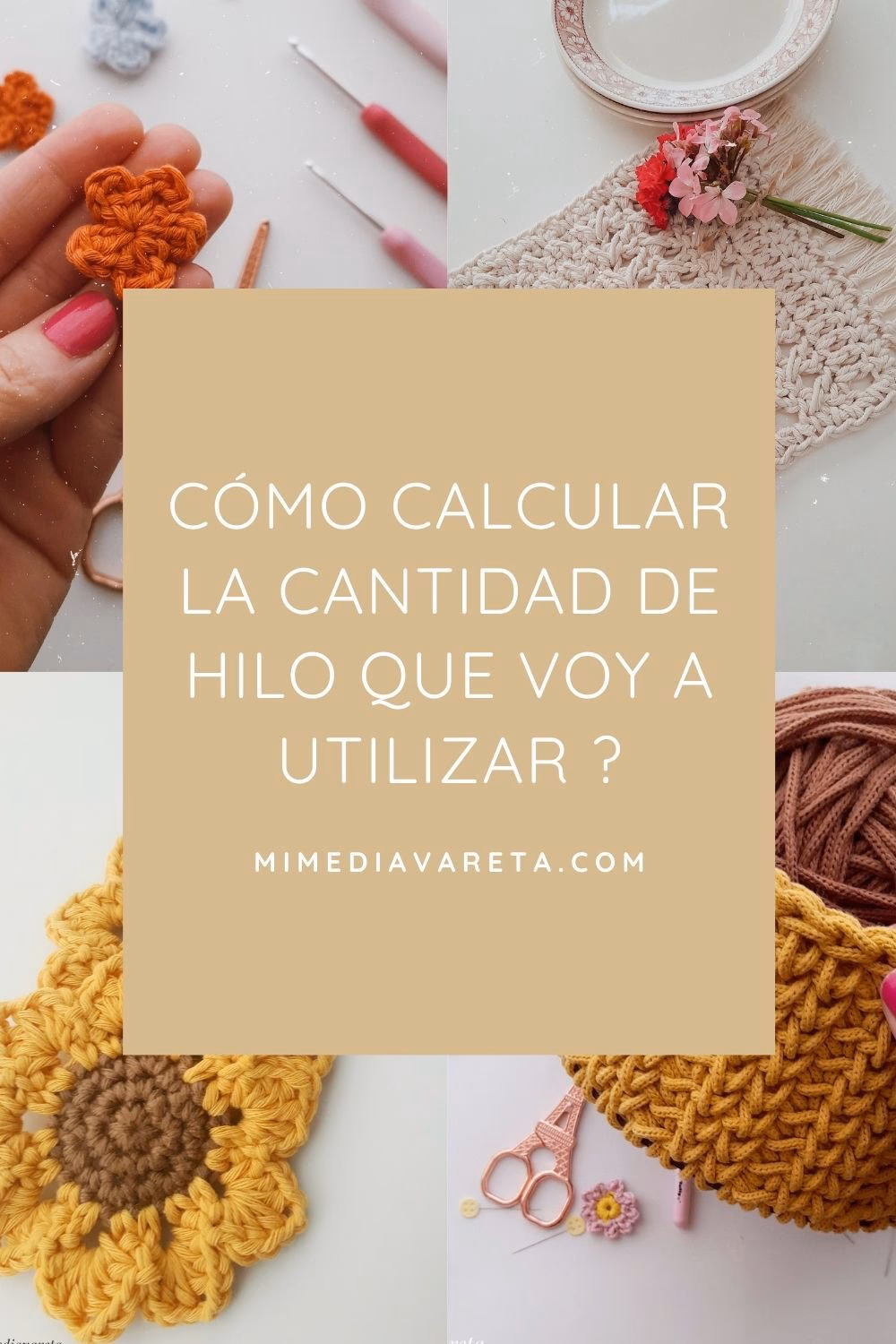 ¿Cuántos metros son 500 gramos de hilo?