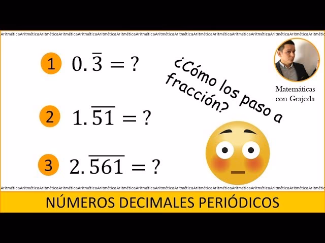 ¿Cómo se obtienen los decimales periódicos puros?