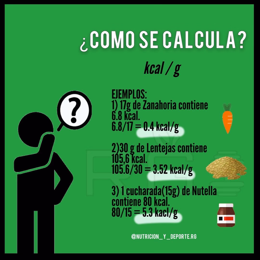 ¿Cómo se calcula la densidad nutricional?