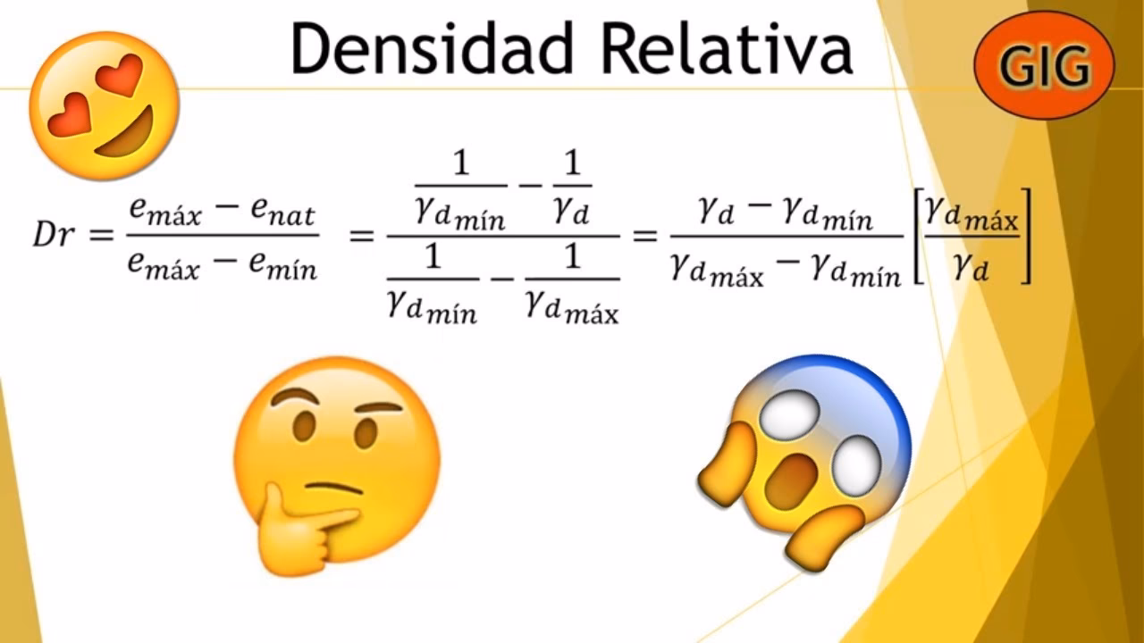¿Cómo se calcula la densidad relativa?