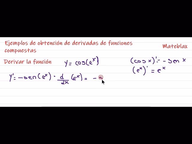 ¿Cómo se calcula la derivada de una función compuesta?