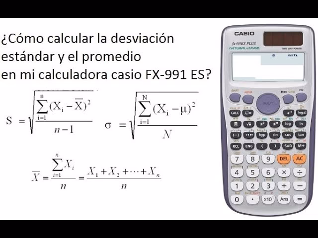 ¿Cómo calcular la desviación estándar en una calculadora científica?