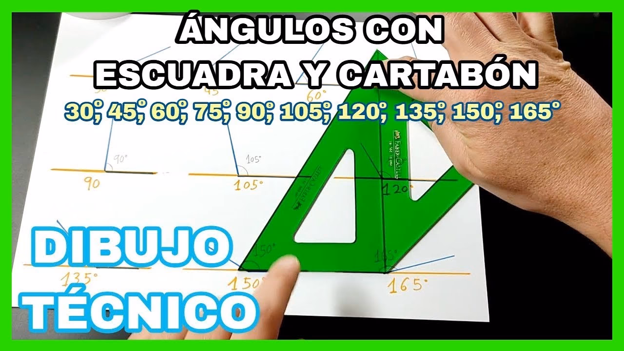 ¿Cómo sacar los ángulos con escuadras?
