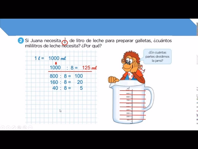 ¿Cuánto es 2 ⁄ 3 de agua?