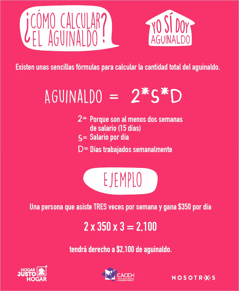 ¿Cómo se calcula el aguinaldo de una empleada?