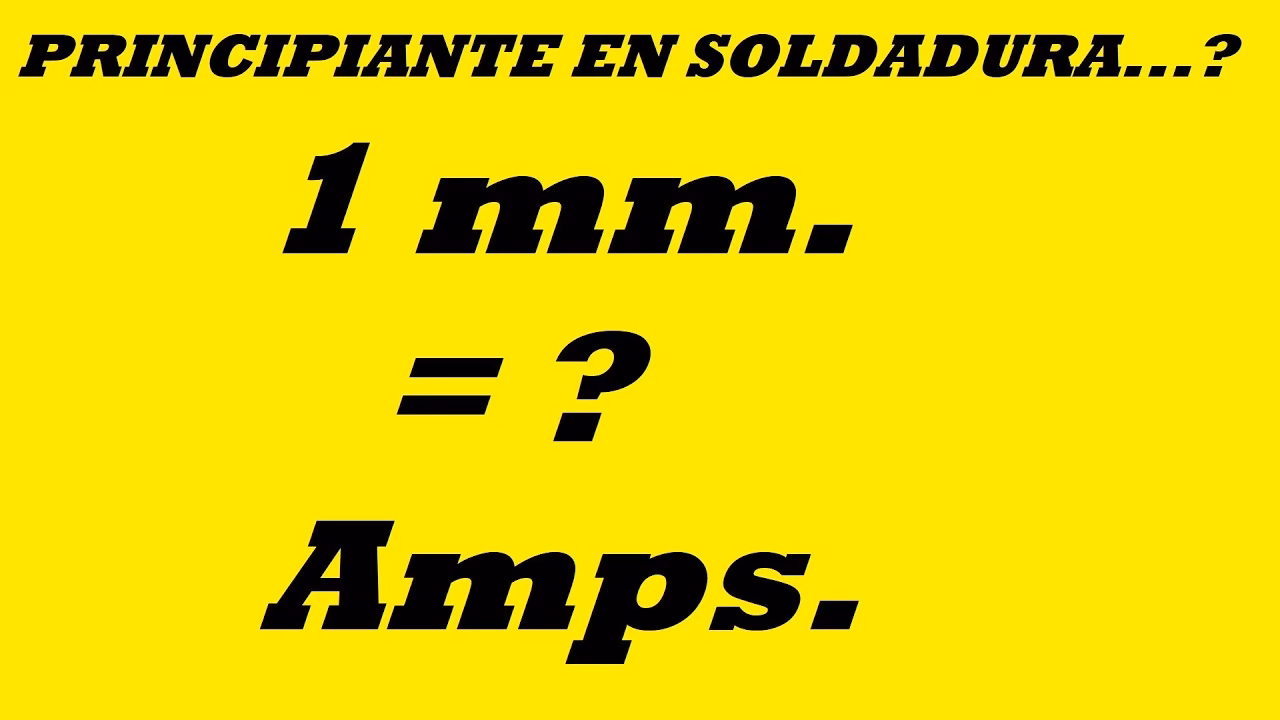 ¿Cuántos amperios debe tener una máquina de soldar?